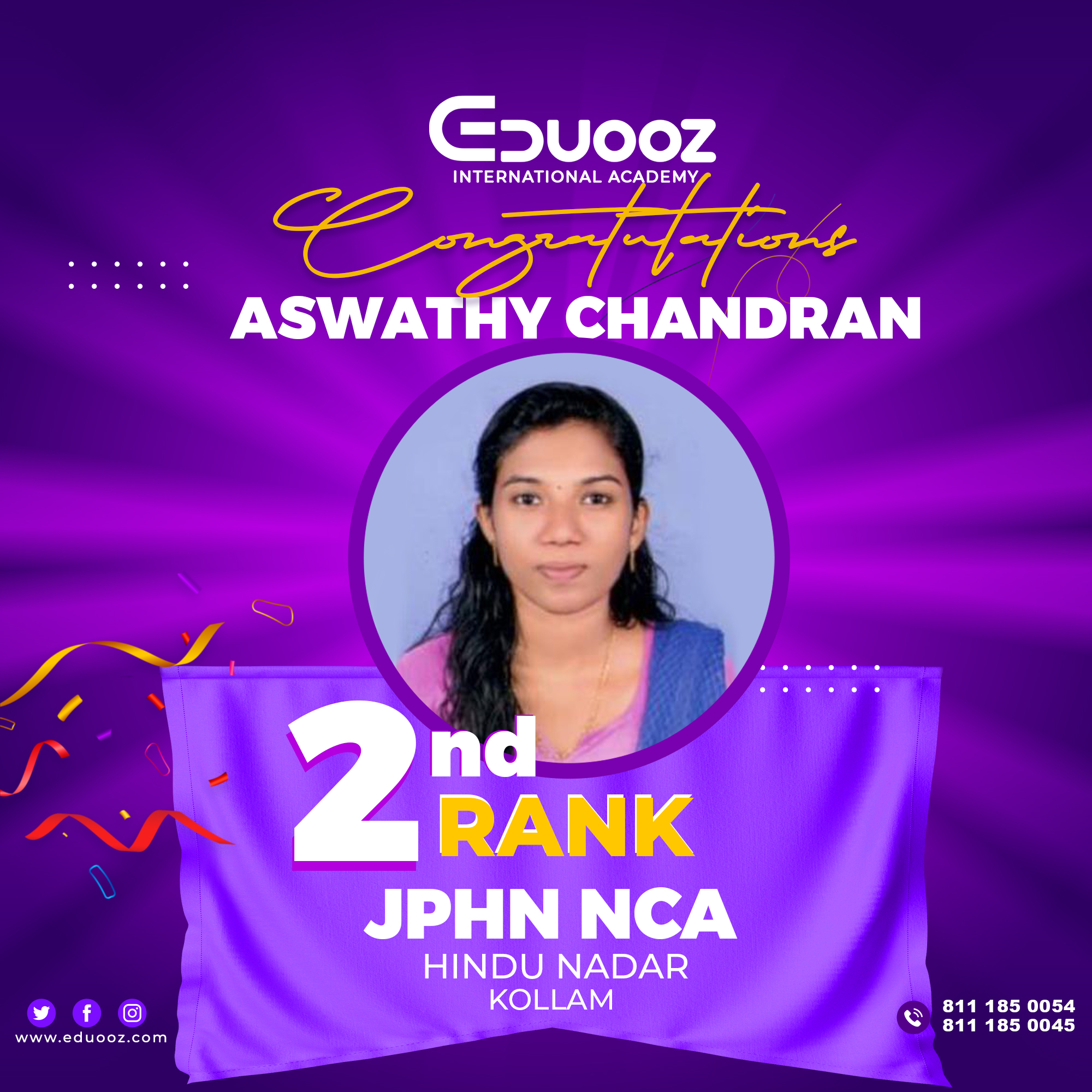 Rank holder portrait: ASWATHY CHANDRAN.jpg